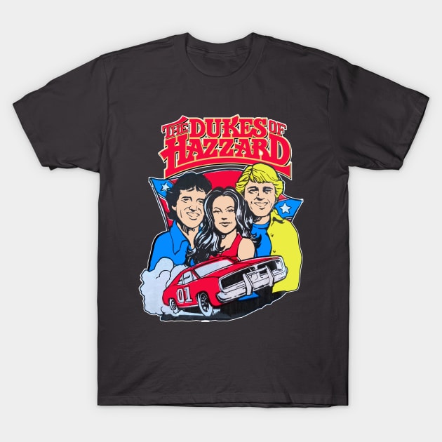 Dukes of Hazzard - Luke, Daisy and Bo T-Shirt by RetroZest